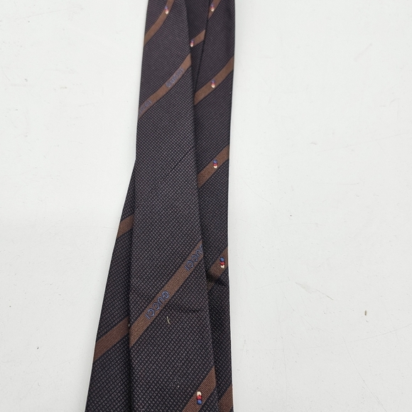 Gucci Vintage Made In Italy Silk Stripe Tie - Picture 4 of 6